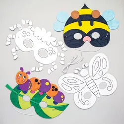 Insekten-Masken zum Ausmalen  (pro Set 8) Bastelsets