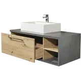 Bega BBK Waschbeckenunterschrank 110 x 39 cm Grau