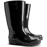 DEMAR GRAND Herren Gummistefel Gartenstiefel Arbeitsstiefel Angelschuhe Schwarz 42 - Schwarz - 42