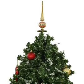 vidaXL Schneiender Weihnachtsbaum mit Schirmfuß Grün 170 cm