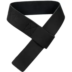 XXL Nutrition - Leather Lifting Straps  -  Black