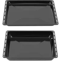 ICQN Backblech Set Passend für Bosch, Neff Constructa, 2er Emaillierte Backbleche Backofen, & Herd
