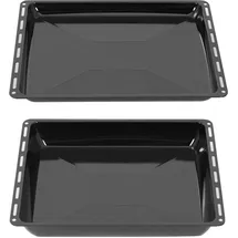 ICQN Backblech Set Passend für Bosch, Neff Constructa, 2er Emaillierte Backbleche Backofen, & Herd