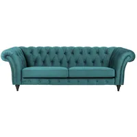 SOHO Einzelsofa Churchill ¦ türkis/petrol ¦ Maße (cm): B: 252 H: 79 T: 100