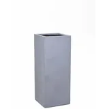 Vivanno Pflanzkübel Block 30 cm x 30 cm x 75 cm Betonoptik Grau