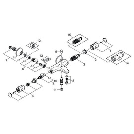 Grohe Grohtherm 800 Thermostat-Wannenbatterie DN 15 (34567000)