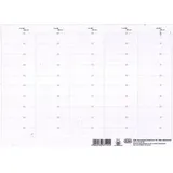 Elba Beschriftungsschilder 100555644, weiß, für Hängeregister, 50 Stück