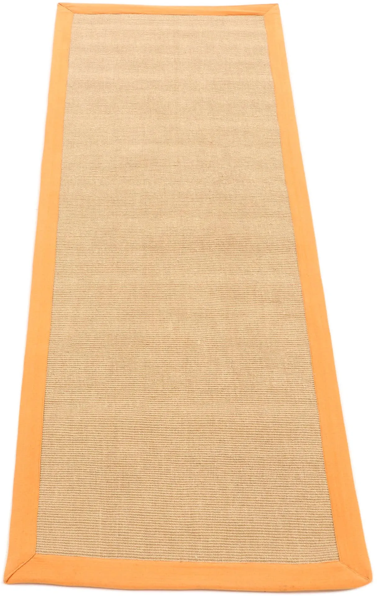 carpetfine Läufer »Sisal«, rechteckig, 5 mm Höhe, mit farbiger Bordüre, Anti Rutsch Rückseite carpetfine orange B: 75 cm   1 St.