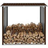 vidaXL Brennholzlager 172 x 91 x 154 cm braun/stahl