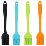 WeddHuis 4 Stucke BBQ Backpinsel Silicone Basting Pastry Brush für BBQ, Grill, Backen, Kochen (4 Farben)