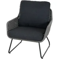 Siena Garden Kansas Loungesessel 74 x 120 x 76 cm grau