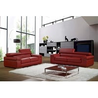 JVmoebel Sofa Weiße Couchgarnitur 3+2+1 luxus Design Sofas Möbel Polster Neu, Made in Europa rot