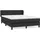 vidaXL Boxspringbett 140 x 190 cm H2 Schwarz
