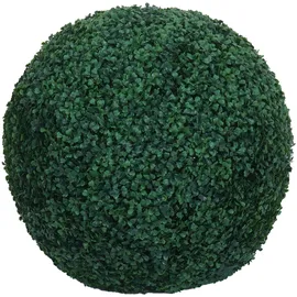 Mendler Künstlicher Busch HWC-O96, Buchskugel Dekopflanze Buchsbaumkugel Kunstpflanze Buxus, Outdoor, Polyethylen Ø 53cm