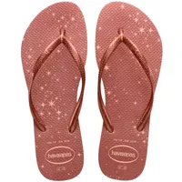 Havaianas Slim Gloss Flip Flops Damen, Ballet Rose/Golden Blush, 41/42 EU