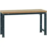 Manuflex Werkbank Holz 120 cm Anthrazit