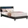 CARO-Möbel Polsterbett CARIBO 120x200 cm, Bett mit Kunstleder in schwarz Textil, Mode, - 120x200