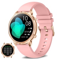 DIKTOYOU Smartwatch, Fitness-Tracker (Anrufannahme/Telefonieren) mit Herzfrequenz-Schlafüberwachung, IP67 wasserdichte Fitness-Uhr, Aktivitäts-Tracker, Smartwatches für Damen für Android iOS