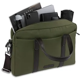 Bugatti Maro Aktentasche 38 cm Laptopfach oliv