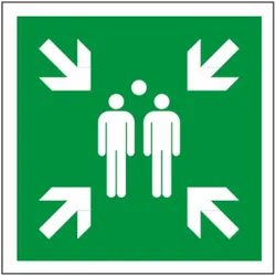 Sammelstelle-Symbol-Schild ISO 7010