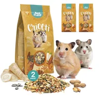 Best Friend Alleinfuttermittel für Hamster mit Kürbiskernen, Erdnüssen, getrockneten Pastinaken, 2 Packungen, Futter für Nager mit natürlichen Inhaltsstoffen, hergestellt in Italien