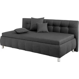 MAINTAL Polsterliege MAINTAL "Malea", grau (anthrazit), B:97cm L:218cm, Komplettbetten, mit Bettkasten, in 3 Breiten, Federkern- oder Bonellmatratze wählbar