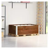 vidaXL Paletten-Aufsatzrahmen 2 Stk. Braun 120x80 cm