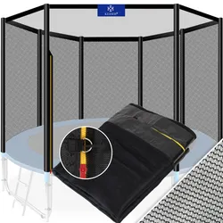 KESSER® Trampolin Ersatznetz Sicherheitsnetz UV-beständig Trampolinnetz Trampolinschutz Ø 244 305 366 427 cm   einfache Montage   Eingangstür mit Reißverschluss   aus hochwertigen Materialien