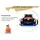 Aileenstore Kinderbett Roadster Police 90 x 190 cm Holz lackiert schwarz