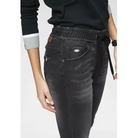 KangaROOS Jogg Pants entspannte Passform, weite Beinform, schwarz