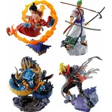 Megahouse One Piece Petitrama PVC Mini-Statue Logbox Re Birth Wano Kuni Vol. 1 Set 9 cm