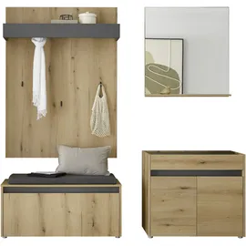 Home Affaire GIRON/CiTY Schuhbank 190x40x200 braun