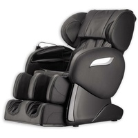 Luxus Massagesessel Shiatsu F2000 Leder schwarz Rollentechnik Massage Heizung