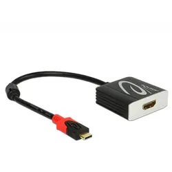 Delock Externer Videoadapter USB Type-C HDMI Schwarz Einzelhandel