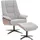 MCA Furniture Relaxsessel MCW-N57 Bouclé 80 x 100 x 90 cm Grau mit Hocker