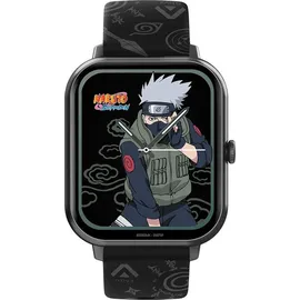 ABYX Fit Touch 3 BT 20 mm Aluminiumgehäuse Space Grau Silikonarmband Schwarz 20 mm