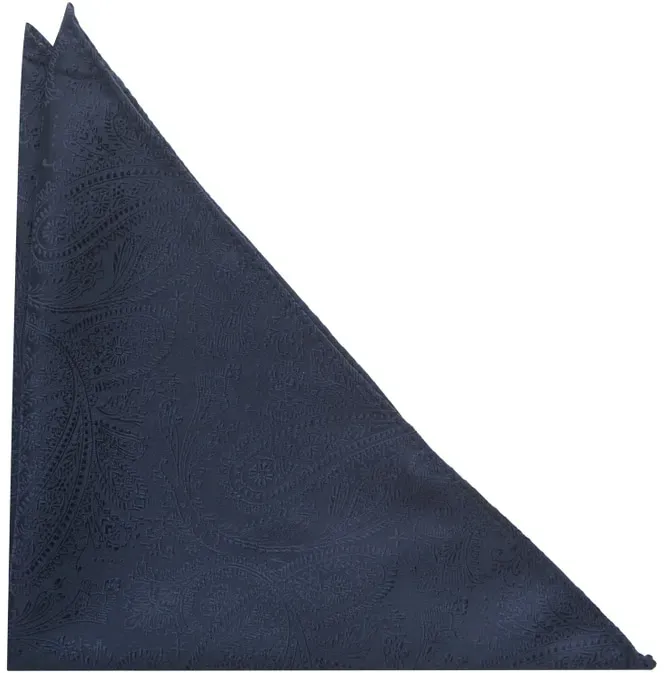 Einstecktuch in navy gemustert