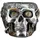 Gilde Steampunk Skull 18 x 14 cm Silber