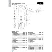 Ideal Standard JADO Griffhebel JES, kpl., F960852AA für 47er