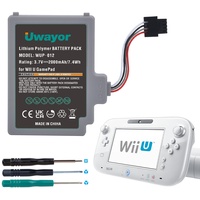 Uwayor Ersatzakku Akku Pack Ersatz für Wii U Gamepad Controller 3.7V 2000mAh WUP-012 Batterie