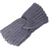 Alsino Damen Stirnband Haarband Schleife Winter Retro Mädchen Kopfband Gestreift Kinder Ohrenschützer Ohrenwärmer Vintage, Grau - Einheitsgröße