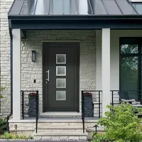 Panto Haustür K 025  (110 x 210 cm, DIN Anschlag: Links, Anthrazit/Weiß)