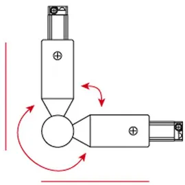 ARTECTA 3-Phase Corner Connector Schwarz