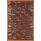 Tetzner & Jentzsch Weidengeflechtzaun 120 x 180 cm Braun/Holz