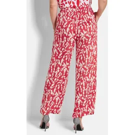 GOLDNER Druckhose Schlupfhose rot/weiß 38