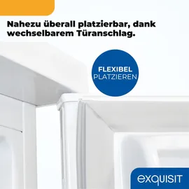 Exquisit KS516-V-H-010C Kühlschrank (133 l, 845 mm hoch, Weiß)