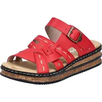 Rieker FSK Damen Sandalen für Damen, rot, 41 EU