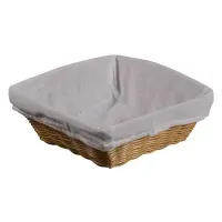 KESPER Brotkorb mit Textilfutter, eckig, 17683