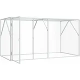 vidaXL Vogelkäfig Anthrazit 208 x 102 x 108 cm