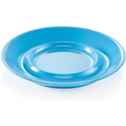 Campingbecher Untertasse SUMMER - Melamin - D: 14,5cm - blau